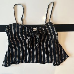 Billabong Adjustable Strap Patterned Crop Top Size M